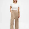 Pantalones plisados de talle alto Curvy 365