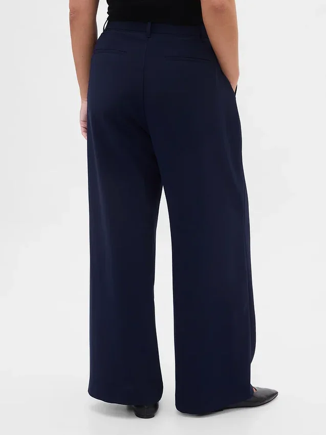 Pantalones plisados de talle alto Curvy 365