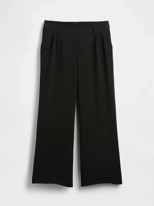 Pantalones premamá 365 de pierna ancha con diseño bajo el vientre
