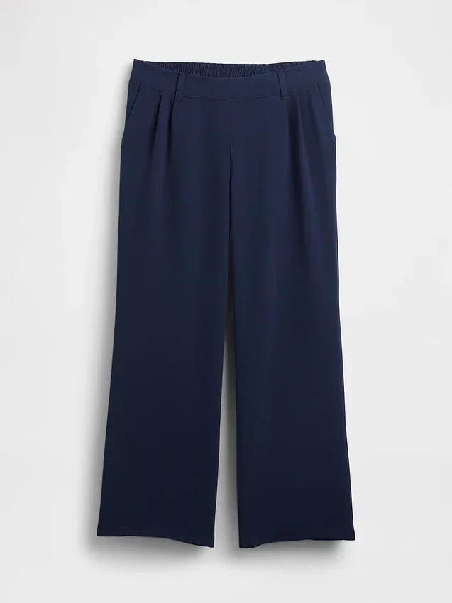 Pantalones premamá 365 de pierna ancha con diseño bajo el vientre