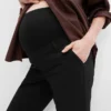 Pantalones premamá ajustados con panel completo