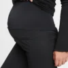 Pantalones premamá con panel completo y tejido elástico en dos direcciones