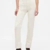 Pantalones rectos ajustados de pana de talle alto estilo años 90