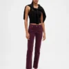 Pantalones rectos ajustados de pana de talle bajo estilo de los 90