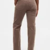 Pantalones rectos ajustados de pana de talle bajo estilo de los 90