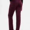 Pantalones rectos ajustados de pana de talle bajo estilo de los 90