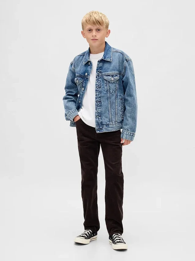 Pantalones rectos de pana para niños «90S Original»