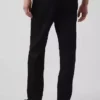 Pantalones rectos holgados de lino y algodón