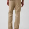 Pantalones rectos holgados de lino y algodón