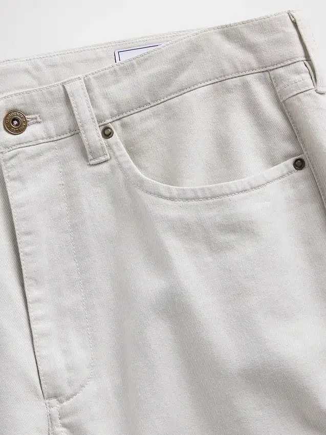 Pantalones rectos holgados de lino y algodón