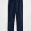 Pantalones rectos holgados de lino y algodón