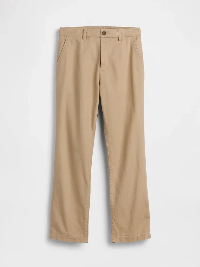 Pantalones rectos holgados de lino y algodón