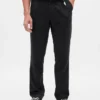 Pantalones rectos holgados de mezcla de lana