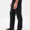 Pantalones rectos holgados de mezcla de lana
