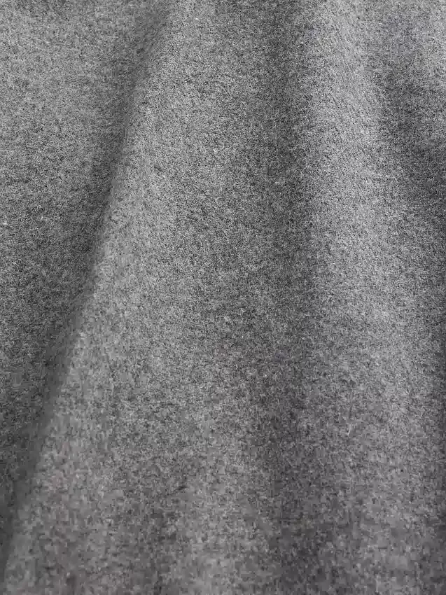 Pantalones rectos holgados de mezcla de lana