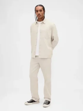 Pantalones rectos holgados de pana