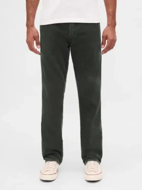 Pantalones rectos holgados de pana