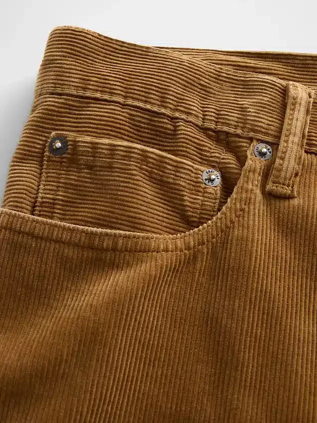 Pantalones rectos holgados de pana