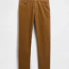 Pantalones rectos holgados de pana