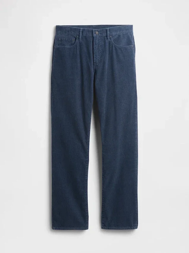 Pantalones rectos holgados de pana