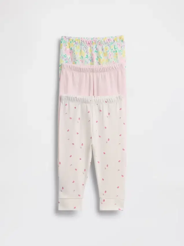 Pantalones sin tirantes de algodón orgánico «Baby First Favorites» (paquete múltiple)