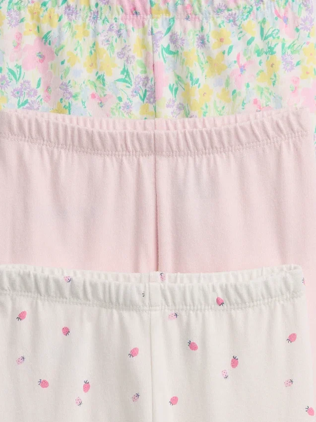 Pantalones sin tirantes de algodón orgánico «Baby First Favorites» (paquete múltiple)
