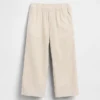 Pantalones sin tirantes de lino y algodón para bebés y niños pequeños