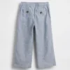 Pantalones sin tirantes de lino y algodón para bebés y niños pequeños