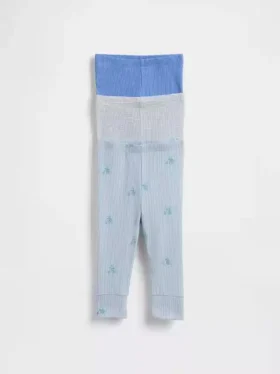 Pantalones sin tirantes de punto de canalito «Baby First Favorites» (paquete de 3)