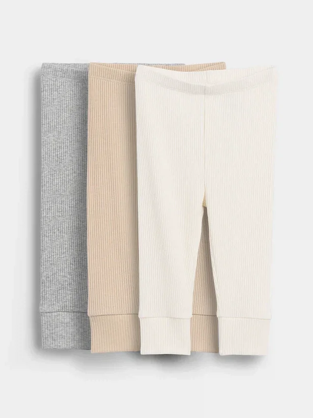 Pantalones Tiny Rib de Baby First Favorites (paquete de 3)