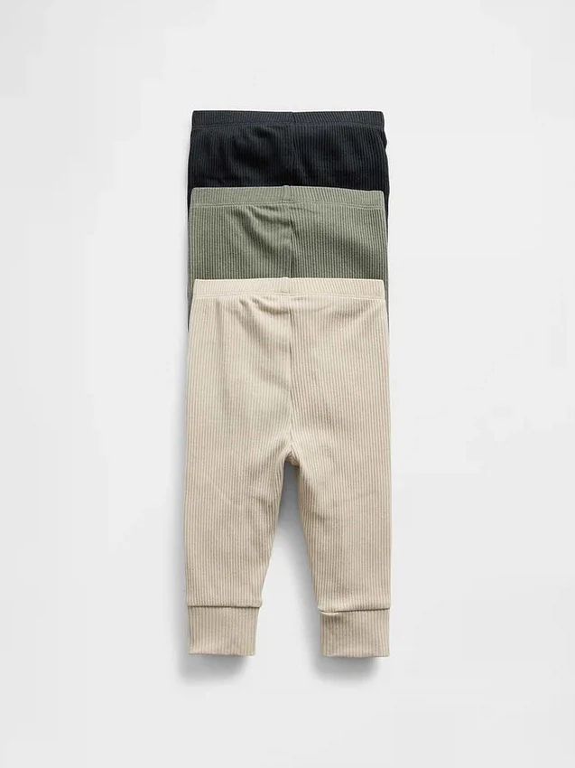 Pantalones Tiny Rib de Baby First Favorites (paquete de 3)