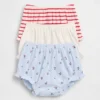 Pantalones tipo bloomer con volantes Tinyrib de Baby First Favorites (paquete de 3)