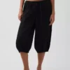 Pantalones tipo culotte de gasa de algodón
