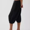 Pantalones tipo culotte de gasa de algodón