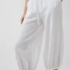 Pantalones tipo culotte de gasa de algodón