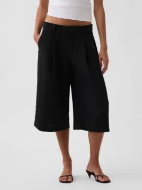 Pantalones tipo culotte de talle bajo