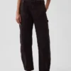 Pantalones utilitarios de talle medio hasta el tobillo