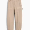 Pantalones utilitarios de talle medio hasta el tobillo