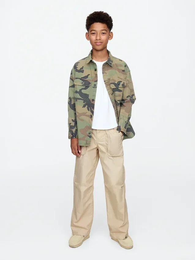 Pantalones utilitarios holgados para niños