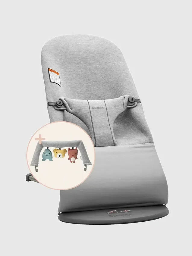 Paquete Bliss de BabyBjörn con hamaca de jersey 3D y peluche