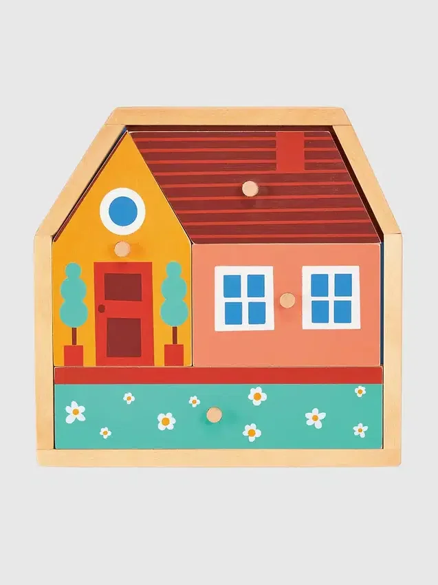 Paquete de juguetes de reconocimiento de formas con rompecabezas para niños pequeños