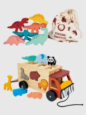 Paquete de juguetes para niños pequeños «Exploradores: Clasificación y apilamiento»