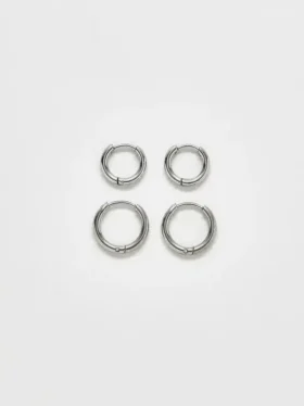 Paquete doble de aretes de aro mini Admiral Row