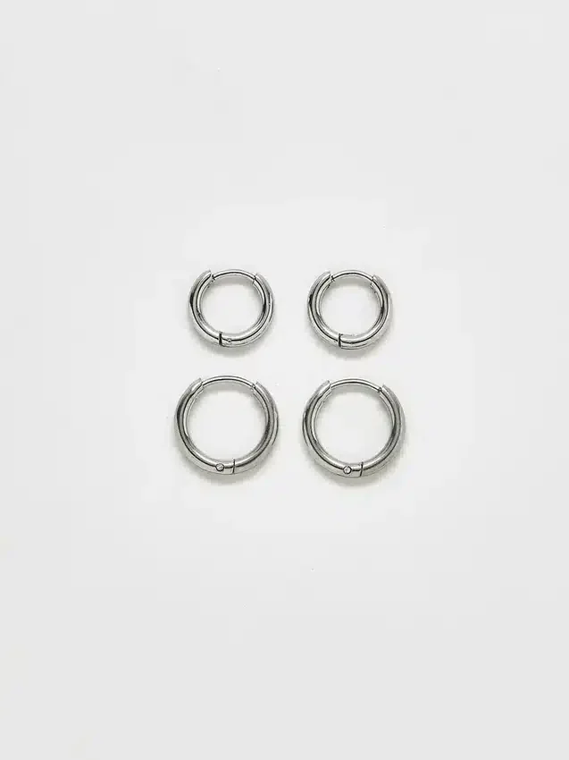 Paquete doble de aretes de aro mini Admiral Row