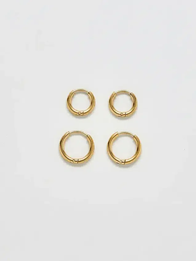 Paquete doble de aretes de aro mini Admiral Row