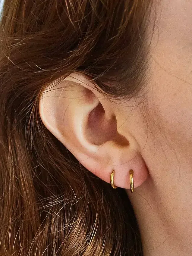 Paquete doble de aretes de aro mini Admiral Row