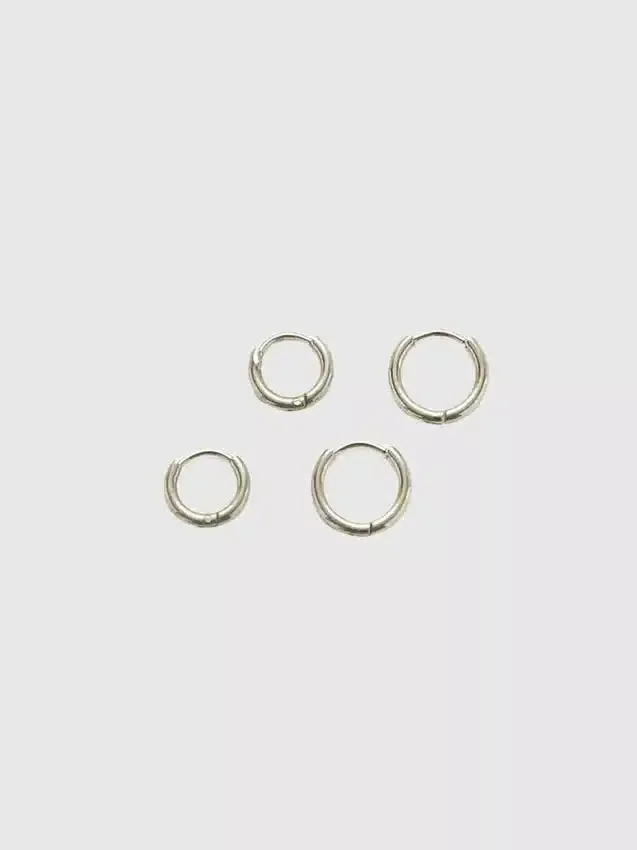 Paquete doble de aretes de aro mini Admiral Row