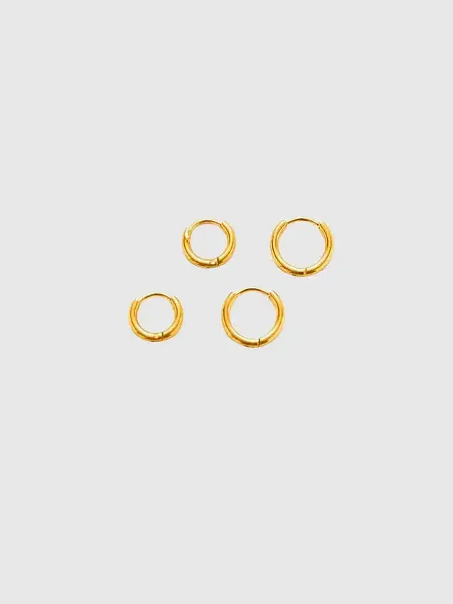 Paquete doble de aretes de aro mini Admiral Row