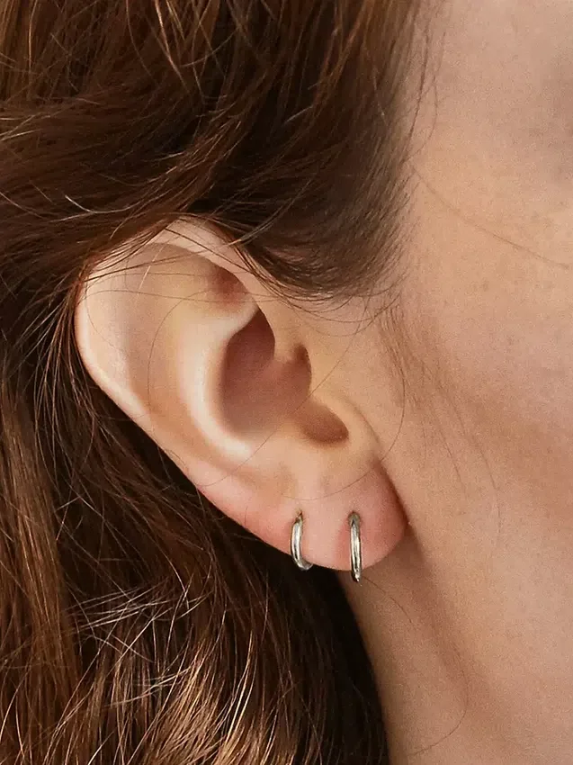 Paquete doble de aretes de aro mini Admiral Row