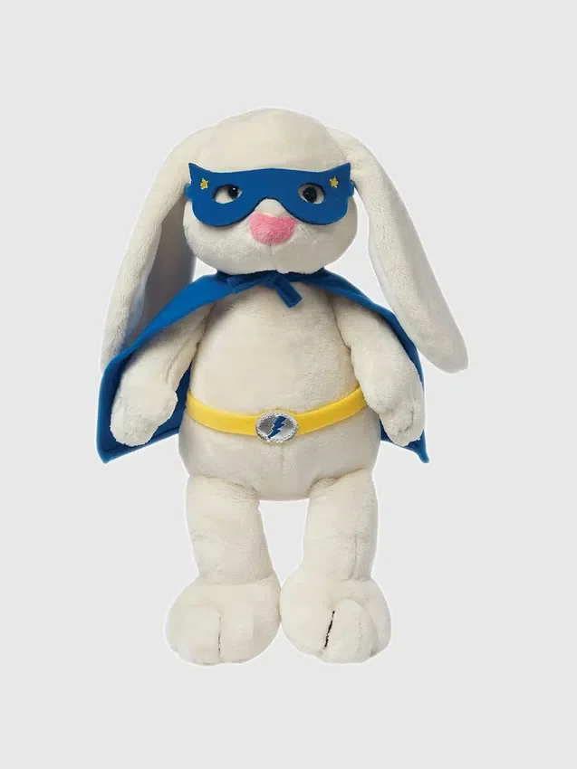 Peluche de conejito superhéroe